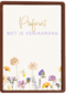 Verjaardagskaart met veldbloemen proficiat