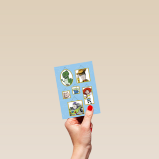 Rijksmuseum X ToyStory kaart met lijstjes