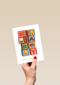 Geboorte felicitatie folio baby blokken