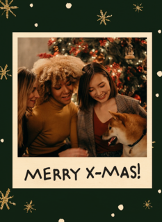 kerstkaart fotokaart merry x mas