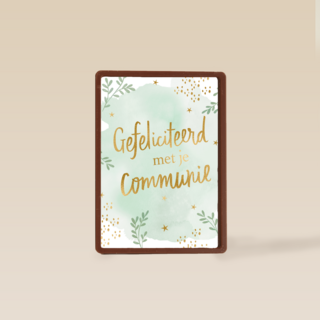 Gefeliciteerd met je communie Groen