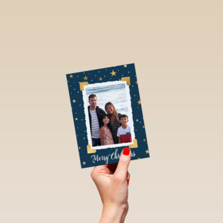 kerstkaart fotokaart hoekjes