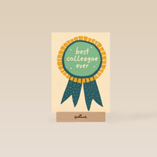 Bedankt kaart thuiswerken best collegue ever groen