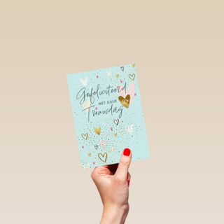 Gefeliciteerd met jullie 50e trouwdag hartjes