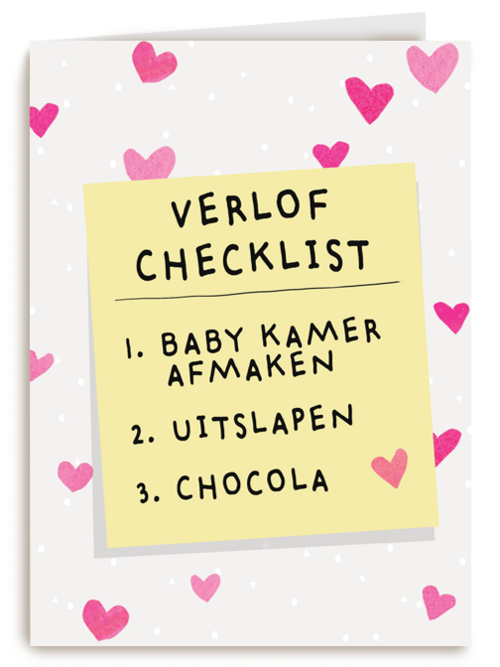 zwangerschap verlof checklist