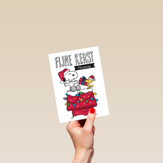 kerstkaart fijne kerst thomas