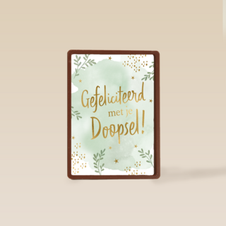 Gefeliciteerd met je doopsel groen
