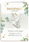 Doopsel uitnodiging duif groen