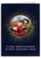 Nieuwjaar 2026 Fijne kerstdagen fotokaart