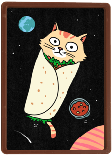 Grappige verjaardagskaart Purrito