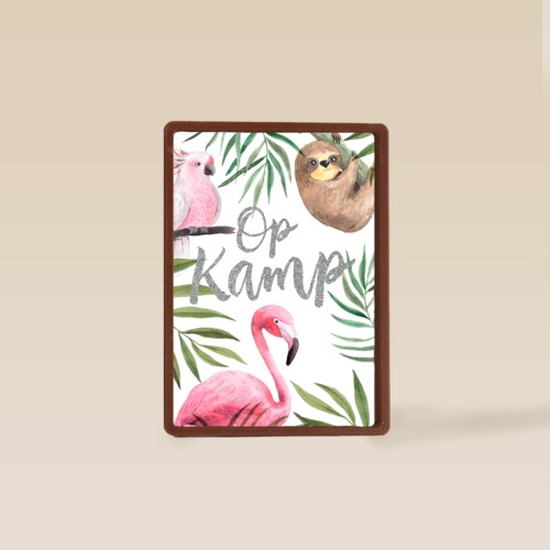 Op kamp kaart jungle dieren