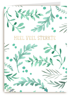 Heel veel sterkte met groene takken