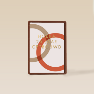 Hoera 25 jaar getrouwd