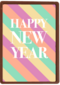 Nieuwjaar kaart happy new year