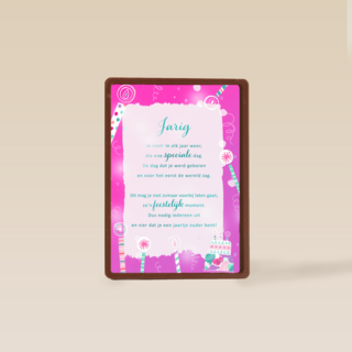 Verjaardagskaart tiener meisje More than words