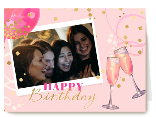 verjaardag kaart foto happy birthday met bubbels