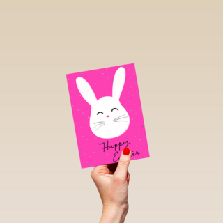 Pasen kaart Paashaas Happy Easter