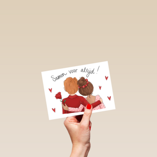 valentijn kaart matia studio samen voor altijd