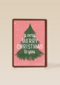 Kerstkaart kerstboom a very merry Christmas to you