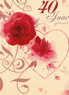 jubileum robijn 40 40 jaar getrouwd