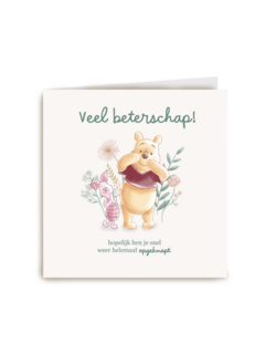 Winnie de Poeh beterschapskaart veel beterschap