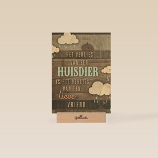 condoleance huisdier het verlies van een vriend