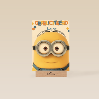 Despicable Me minion dave met bril Gefelicitieerd