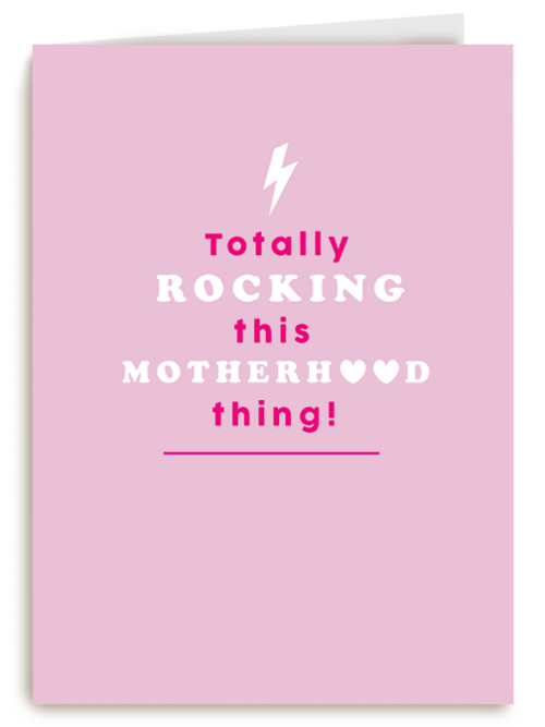 moederdag kaart hip totally rocking this moederhood thing