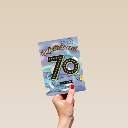 leeftijd zeventig gefeliciteerd