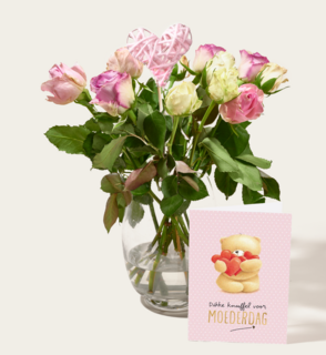 Moederdag Brievenbusbloemen Pastel Crush