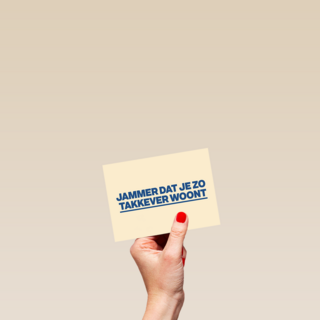 verhuizing kaart jammer dat je zo takkever woont