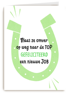nieuwe baan kaart blaas ze omver