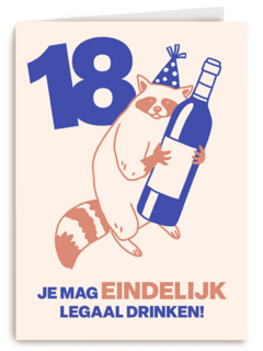 18 je mag eindelijk legaal drinken