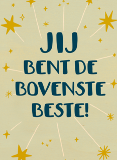 compliment jij bent de bovenste beste