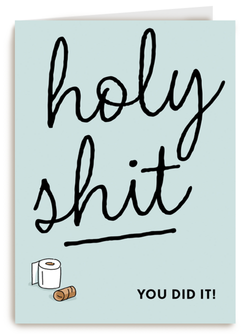 compliment kaart holy shit you did it