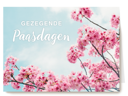 pasen kaart klassiek gezegende paasdagen
