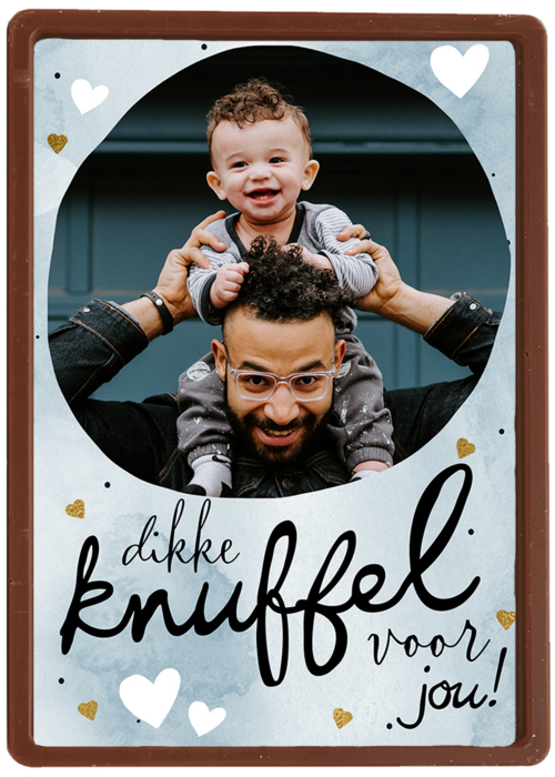 vaderdag fotokaart dikke knuffel voor jou