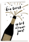 een toost op het nieuwe jaar met champagne