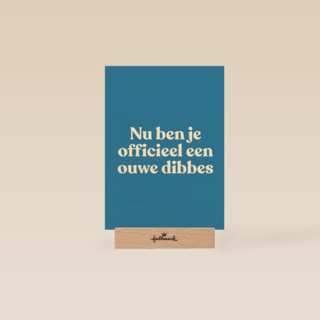 verjaardag kaart man ouwe dibbes