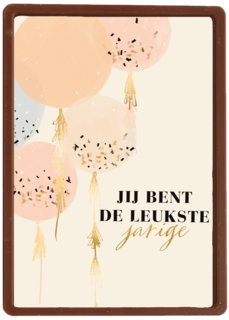 verjaardag kaart stijlvol jij bent de leukste jarige