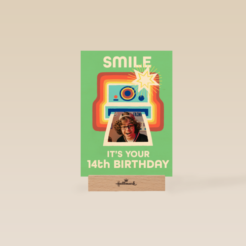 smile for the polaroid for your 14th birthday