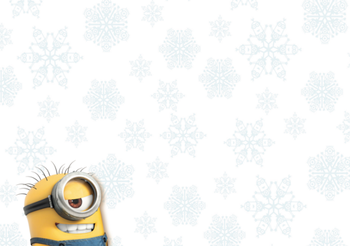 minion kerstkaart santa nice list this xmas