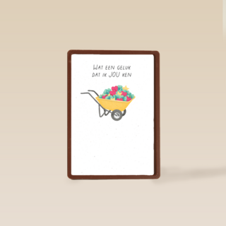 Liefde kaart wat een geluk dat ik jou ken