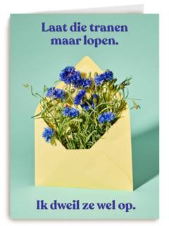 condoleance kaart andc laat die tranen maar lopen