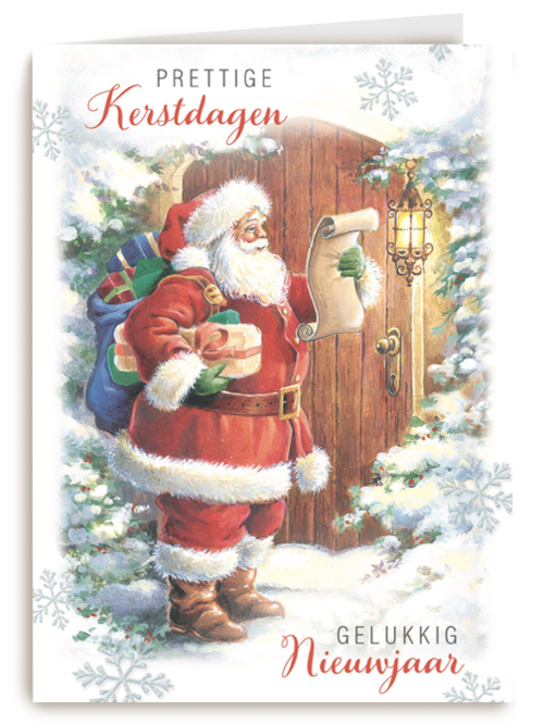 kerstkaart prettige kerstdagen en gelukkig nieuwjaar