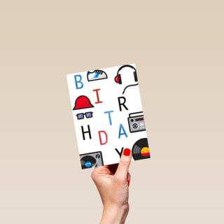 Happy birthday dj kaart