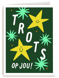 Compliment kaart trots op jou met sterren