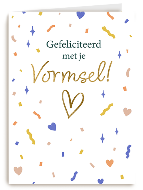 Gefeliciteerd vormsel confetti