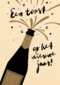 een toost op het nieuwe jaar met champagne