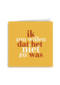 ik zou willen dat het niet zo was